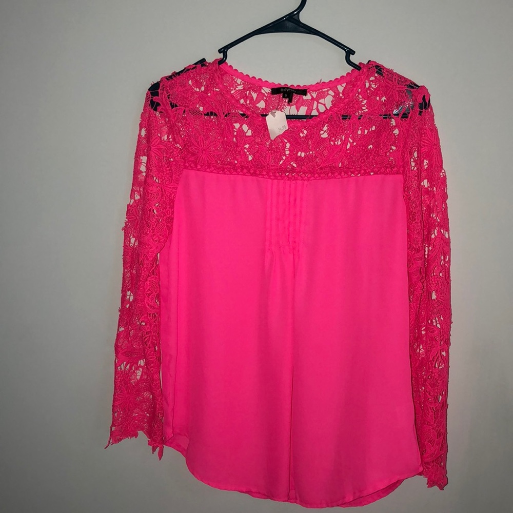 new pink boutique blouse